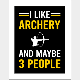 3 People Archery Archer Arrow Arrows Bow Posters and Art